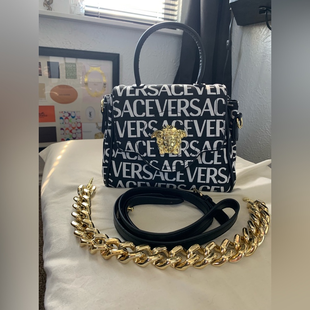 NEW! Black & White Medusa Satchel PRICE IS FIRM